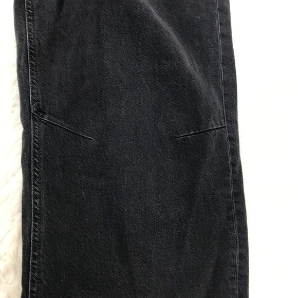 WE THE FREE Crossroads Mid Rise Slim Straight Jeans Size 29 Boyfriend Black New - Picture 12 of 16